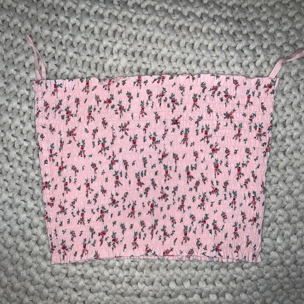 pink tube top